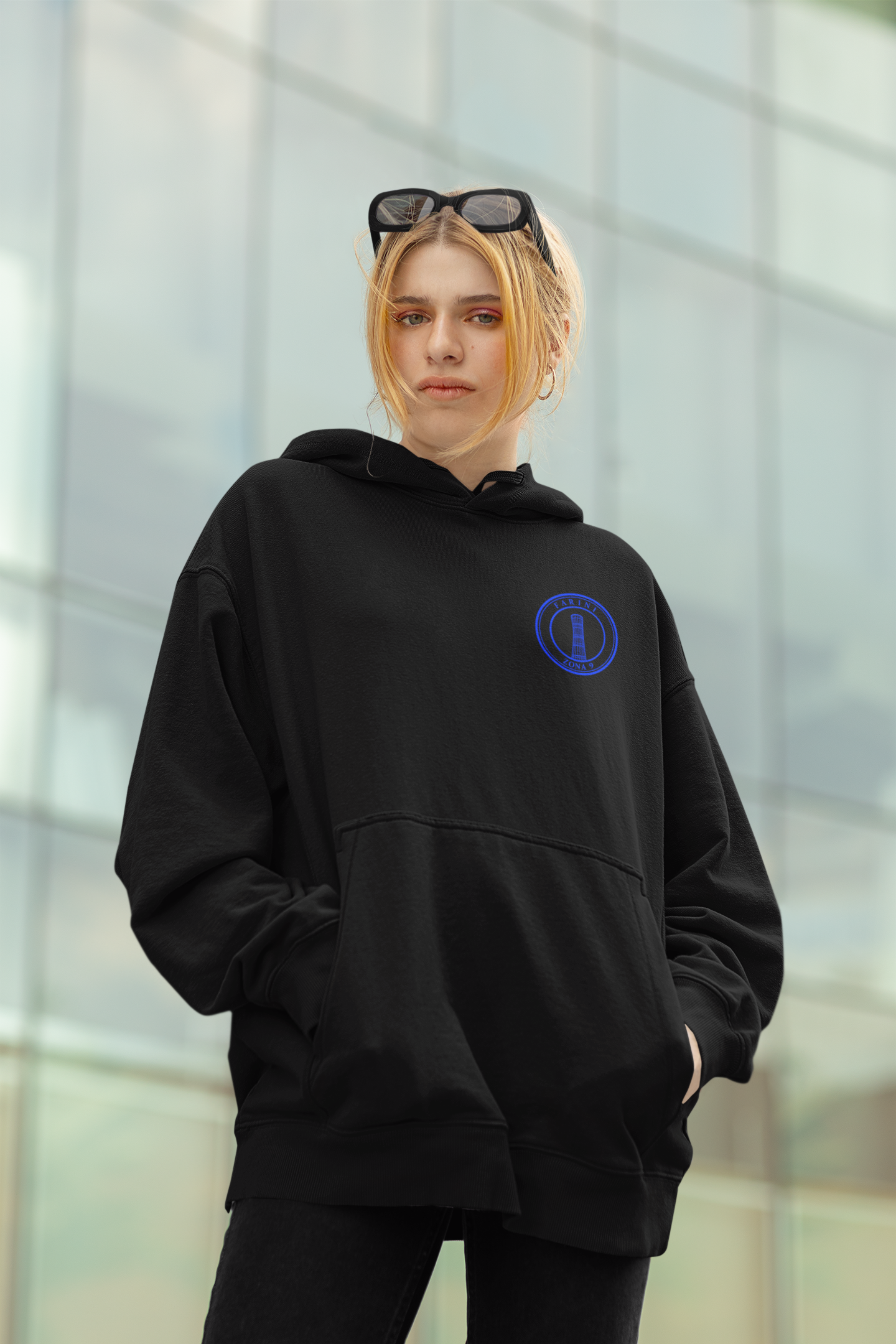 FELPA FARINI (ZONA 9) NERAZZURRA