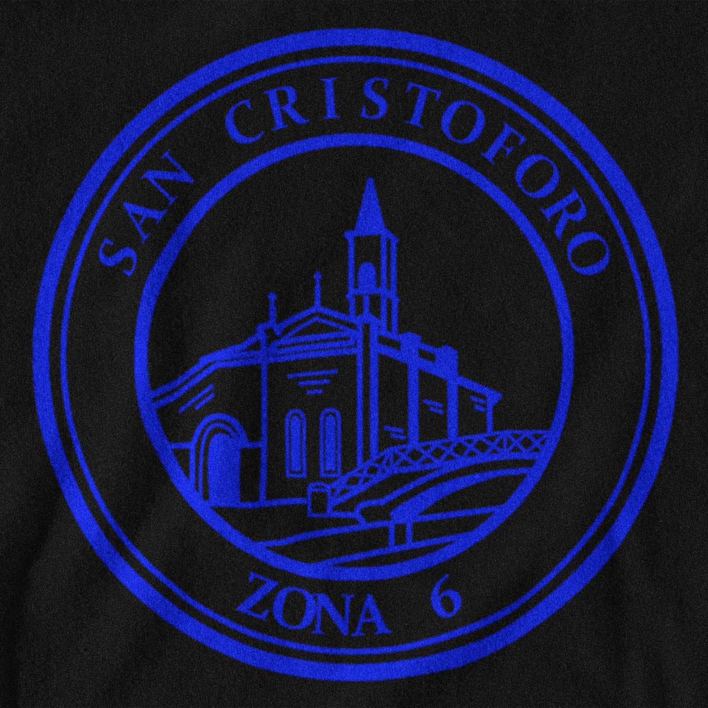 MAGLIETTA SAN CRISTOFORO (ZONA 6) NERAZZURRA