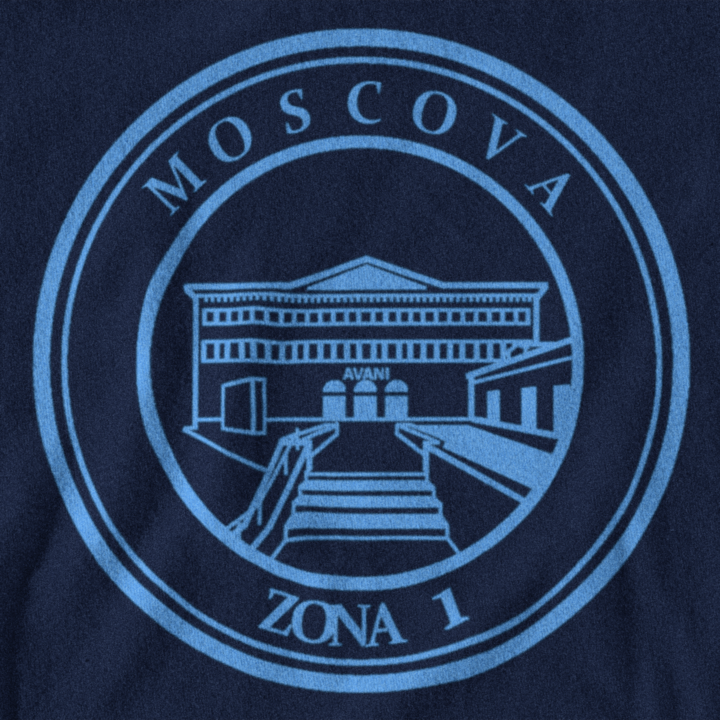 MAGLIETTA MOSCOVA (ZONA 1) NERAZZURRA